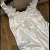 Sitiya 2026 Camisola de Cetim para Dormir Feminina Verão Floral Roupa de Casa Vestido Branco de Alta Qualidade Sem Mangas
