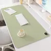 Alfombrilla de escritorio extragrande y alfombrilla para ratón integradas para uso en oficina de escritorio, teclado de portátil, bloc de escritura de cuero, alfombrilla de escritorio para inauguración de casa