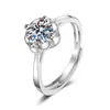 Comercio electrónico transfronterizo deseo Amazon nuevo anillo de diamantes de imitación de venta caliente moda europea y americana anillo de compromiso femenino