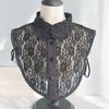 Decoración de Cuello Falso Estilo Coreano Otoño Negro Cuello Falso Versátil para Mujer Cuello de Muñeca Otoño e Invierno Blanco Cuello Falso Camisa Venta al por Mayor