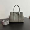 [capa superior piel de vaca TC] 23mini bolso jardín bolso tote de cuero bolso de hombro bandolera correa de hombro ancha bolso de mujer