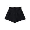 Chica Caliente Estilo Gris Cómodo Chica Estilo Ballet Pantalones Cortos Calientes con Borde de Oreja de Madera Todo Combinable Base Rizada Cintura Alta Fregado Super Shorts