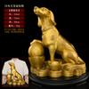 Figura de Perro de Cobre, Decoración Grande de Cobre para el Hogar, Entrada de Sala de Estar, Artesanía de Decoración de Perro Atrae Riqueza