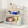 Estante de almacenamiento de escritorio, organizador de mesa, estante de bocadillos de varias capas, portavasos para mesa de café, especiero de cocina, estante de tazas de varias capas