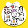 Serie Nueva Transfronteriza de Halloween Dibujos Animados Fantasma Accesorios Bricolaje Pequeños Adornos Goma Suave PVC Broche Decoración