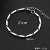 Pulsera de Cadena Rombo de Acero de Titanio para Hombres y Mujeres Hip-Hop Joyería de Acero Inoxidable Simple de Moda Versátil Joyería de Mano para Parejas Que No Se Desvanece