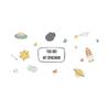 Shangyi SP64036 Desenhos animados Universo Planeta Adesivos de parede Autoadesivo Quarto Infantil Quarto DIY Adesivo decorativo removível