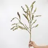 Retrô Europeu Cores de Outono Plantas Verdes Grama Ondulada Modelo de Quarto de Hotel Buquê de Flores Artificiais Galhos Secos Estilo Wabi-Sabi Flores Falsas Flores Secas de Imitação