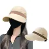 Chapéu de Sol Feminino Estilo Hepburn Novo Primavera/Verão 2026 Chapéu de Pescador Casual Versátil Boné de Basebol para Cabeça Grande