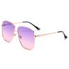 2244 liquidación montura generosa moda retro metal hombres y mujeres Amazon gafas de sol protector solar UV gafas de sol