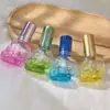 Botella de Perfume Colorida 8ml Botella de Perfume Creativa Botella de Muestra de Perfume de Rosca Botella de Perfume de Vidrio