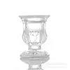 Estilo Europeu Simples Castiçal Romano Cera Vidro Transparente Porta-Velas de Aromaterapia Velas Românticas Adereços Ornamentos de Atmosfera