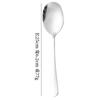 Cuchara de acero inoxidable 1010, cuchillo y tenedor de hotel, cuchara de postre, utensilios de cocina, cuchara sopera, cuchara grande creativa, regalo para sopa.