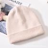 Gorro de Punto de Piel de Conejo para Otoño e Invierno para Hombres y Mujeres, Suave Doble Capa Engrosado Cálido Gorro de Lana de Conejo, Gorro Holgado, Gorro para Clima Frío