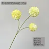 Flores Artificiales Muy Rentables, Crisantemo de Bola de 3 Cabezas Tela de Seda Flores Falsas para Arreglo de Base, Crisantemo Redondo Asequible al por Mayor