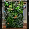 Muro Vegetal Transfronterizo, Muro Vegetal Artificial Tridimensional Simulado de Gama Alta, Decoración de Flores Artificiales, Fondo Verde, Muro de Césped Famoso en Internet