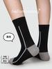 Calcetines Casuales de Punto de Zhuji para Mujer, Diseño Primavera y Verano, Calcetines Rayados de Media Pantorrilla, Calcetines Ribeteados de Color Sólido Estilo Ins para Mujer al por Mayor