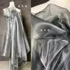 Accesorio de Hilo de Cristal Color Café Dorado Malla de Luz de Agua Alta Densidad Organza Dura Hecho a Mano DIY Arreglo Tejido de Diseñador
