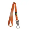 Al por mayor Nuevo Abrebotellas de Metal Lanyard Anillo en J Giratorio Llavero Impreso en Poliéster con Transferencia Térmica Correa de Cuello Colorida