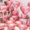 Conjunto de Balões para Atmosfera de Dia dos Namorados Conjunto de Balões Duplo Urso Coração Conjunto de Balões de Filme de Alumínio Decorativos Iloveyou