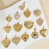 Serie Transfronteriza Corazón Retro Accesorios para Colgante DIY Pendientes Colgantes Pendientes de Tachuela de Lujo Ligero Accesorios Colgante Individual