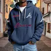 Sitio Web Independiente Transfronterizo Moda Masculina Nueva Más Vendido Bolsillo Múltiple Cremallera Nueva Sudadera Comercio Exterior Sudadera de Moda Serie NFL