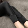 Leggings de Ropa Exterior para Mujer Primavera y Verano Delgados Cintura Alta Pantalones Brillantes Otoño e Invierno con Forro Polar Gruesos Pantalones de Vientre de Seda de Hielo para Mujer Pie de Mujer