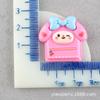 Sanrio saco de escola dos desenhos animados acessórios de resina carta marca creme cola caso de telefone material DIY buraco sapatos fivela decoração