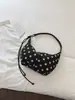 Bolso de hombro retro de lunares para mujer, nuevo y moderno 2026 otoño casual gamuza gran capacidad para ir al trabajo bolsa tipo albóndiga