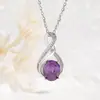 Venta Caliente Transfronteriza de Amazon Collar Simple de Lujo Ligero para Mujer Piedra Estrella Irregular de Alta Calidad con Forma de S Colgante de Gema de Color Europeo y Americano