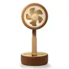 Nuevo ventilador USB eléctrico de escritorio pequeño con rueda plegable, ventilador retráctil de simulación de neumático con luz