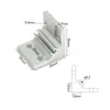Asiento de Esquina de Perfil de Aluminio 20 30 40 45 60 80 Estándar Europeo Estándar Nacional Ángulo Recto de 90 Grados Extrusión Código de Esquina Conector