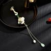 Novo estilo chinês atmosfera requintada natural fritillary willow warbler redondo fã pressão lapela cheongsam fivela broche acessórios atacado