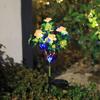 Luz de Flor de Azalea de Simulación LED Solar 21 Pétalos Luz Decorativa para Patio Jardín Luz Decorativa de Ambiente para Césped