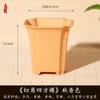 Maceta cuadrada creativa de tubo para letrero, maceta para flores, planta suculenta, cálamo, maceta bonsái en maceta, maceta simple cuadrada de resina para cintura, mayoreo