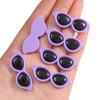 Acessórios para óculos de sol redondos de acrílico com tema de amor, joias artesanais DIY, acessórios para olhos de bonecos de pelúcia