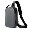 Bolsa de Peito Masculina da Moda, Bolsa Transversal Impermeável de Alta Qualidade, Bolsa de Peito Rígida para Viagem, Bolsa de Ombro Casual para o Dia a Dia
