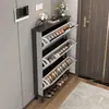Zapatero Ultrafino para Entrada del Hogar, a Prueba de Polvo, Gran Capacidad, Estilo abatible, Gabinete de Pasillo de Lujo Ligero, Zapatero de Almacenamiento Moderno y Sencillo
