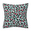 Funda de Almohada Corta de Felpa con Textura de Estampado de Leopardo Abstracto Funda de Almohada Decorativa para el Hogar Funda de Cojín para Sofá de Sala de Estar