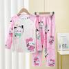 Pijamas para niños del sudeste asiático Conjuntos de ropa para niños Primavera y otoño Pantalones de manga larga Pijamas para bebés niños y niñas Conjuntos de ropa para el hogar