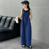Conjunto de Ropa de Verano para Niñas 2026 Nuevo Estilo Moda Elegante para Niños Mayores Chaleco Camisola Mono Conjunto de Dos Piezas
