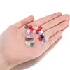 20 Cuentas de Vidrio Esmaltado de Estrella de Cinco Puntas, Cuentas Sueltas, Materiales para Pasador y Aretes Hechos a Mano Estilo Antiguo