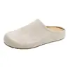 Meias-Chinelos Birkenstock de Camurça com Solado Grosso e Biqueira Feminino Primavera/Outono Roupa Externa Novo Estilo Primavera/Outono 2026 Meias-Chinelos Retro Feias Fofas para Gestantes