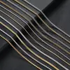 Hip-Hop Europeu e Americano Corrente Osso de Cobra de Aço Inoxidável Colar Masculino Joias Pulseira Feminina Acessórios de Aço Titânio Ouro 18K Personalização