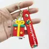 Llavero Navideño Transfronterizo Colgante Caja Sorpresa Papá Noel Muñeco de Nieve Árbol de Navidad Llavero Navideño Colgante Pequeño