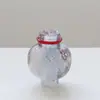 Casa de producto nuevo viento silencioso molienda áspera rojo degradado flor de calabaza de seda burbuja vidrio al por mayor porche jarrón para el hogar