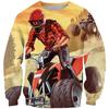 Sudadera con Capucha de Cuello Redondo Serie Urbana Sinterizada Transfronteriza Europea y Americana Sudadera Personalizada con Impresión 3D Jersey Sudadera de Cuello Redondo
