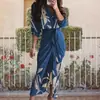 Moda Europea y Americana para Mujer Verano 2026 Transfronterizo Nuevo Estilo Elegante Ajustado Vestido con Solapa Botones de Corbata