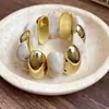 Pulseira Oval em Acrílico com Gradiente Transfronteiriça Europeia e Americana, Pulseira Simples de Alta Qualidade, Acessório de Mão Moderno e Versátil para Mulheres