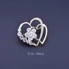 Broche de Letra Europeo y Americano Broche de Letra para Pareja Diamante Pin Anti-deslizamiento Cuello en V Cárdigan Accesorios de Ropa Exquisitos para Mujer